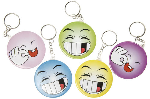 Keychain face with mirrow