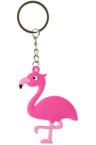 flamingo keychain