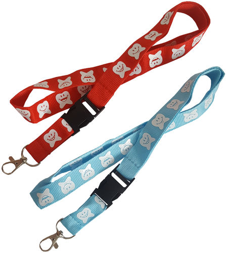 Lanyard with tooth motifs