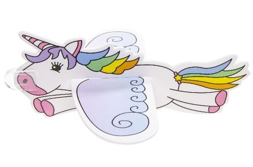 Styrofoam flyer unicorn