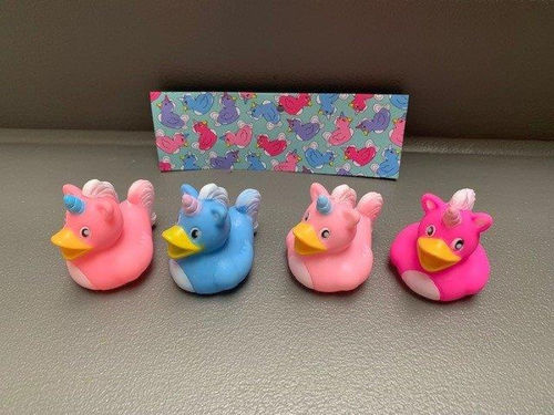 Unicorn bath duck colors