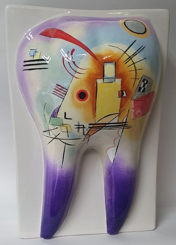 Vase Zahn Modern Art -SONDERPREIS-