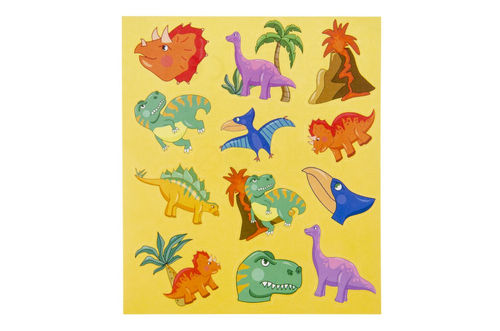 stickerblad dinosaurier