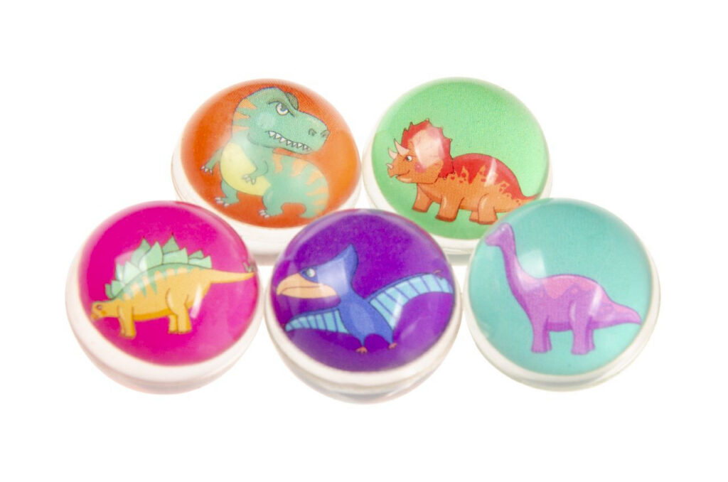 Springbälle Dino (30mm), 50 Stück