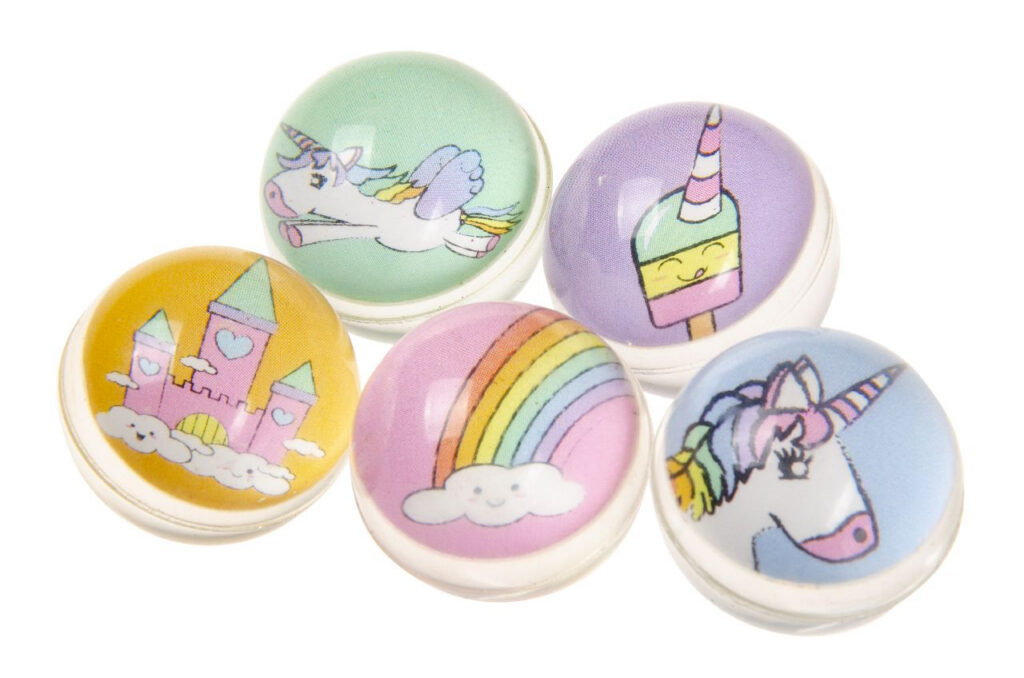 Springbälle Einhorn (30mm), 50 Stück