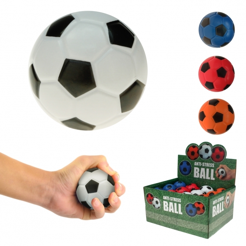Antistressbälle Fußball (60mm), 12 Stück
