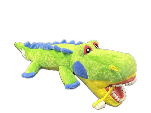 Crocodile (green) w. teeth