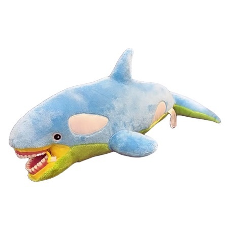 Orca (blue) w. teeth