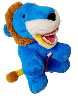 Lion (blue) w. teeth