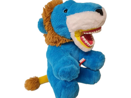 Lion (blue) w. teeth - Image 2