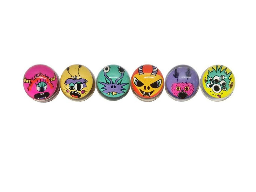 Springbälle Monster (30mm), 50 Stück