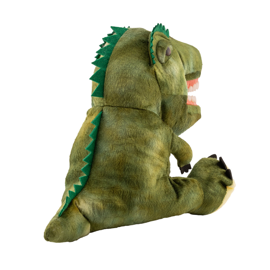 Dino hand puppet medium (25cm) incl. giant toothbrush - Image 4