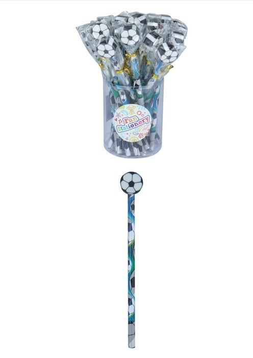 Pencil with erasertop Soccer
