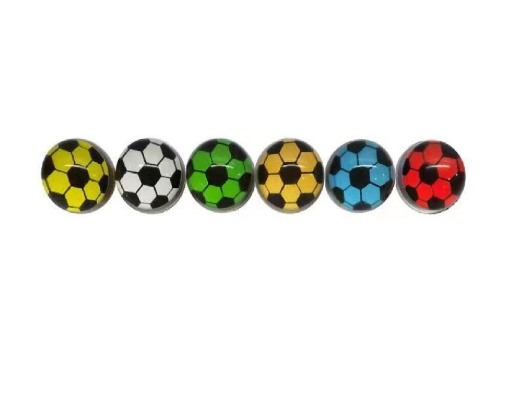 Springbälle Fußball (30mm), 50 Stück
