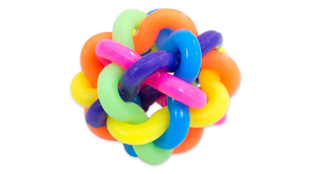 Regenbogenspringbälle (45mm), 24 Stück