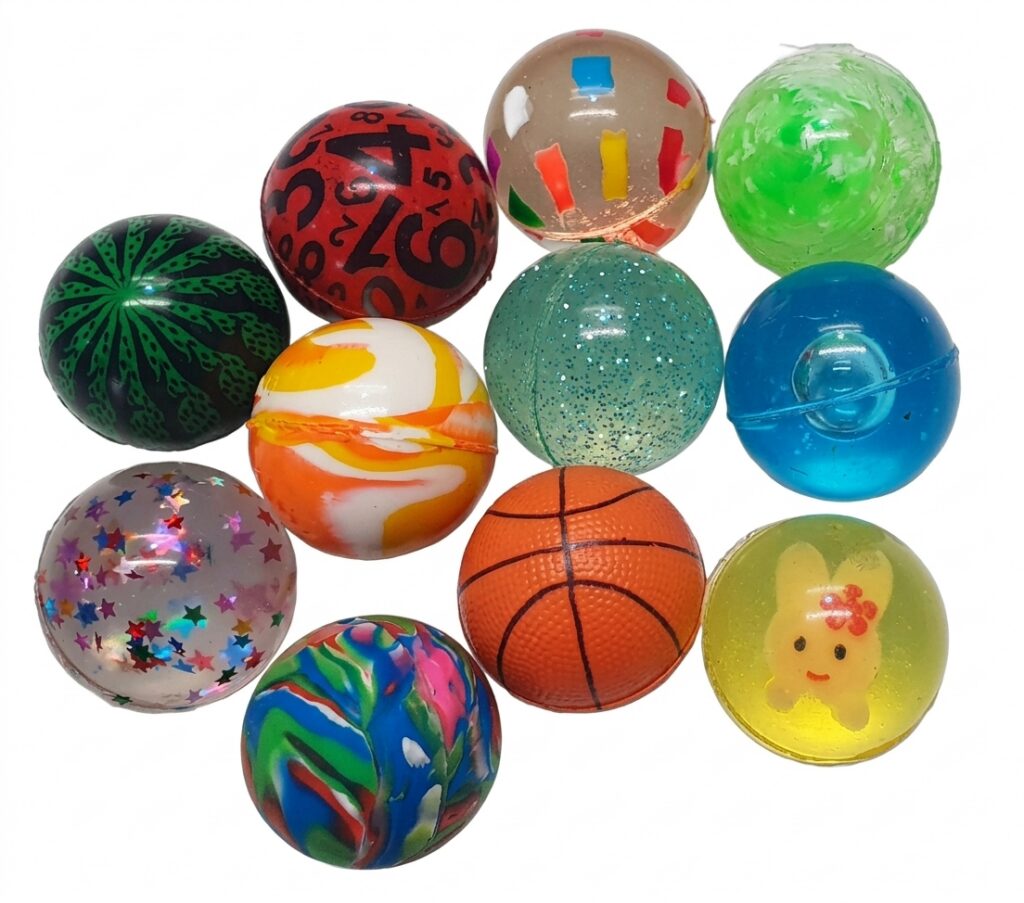 Springbälle Mix (33mm), 50 Stück