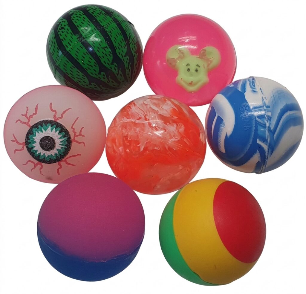Springbälle Mix (43mm), 50 Stück