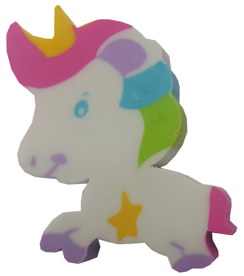 Radierer Einhorn 3er Set, 72 Stück