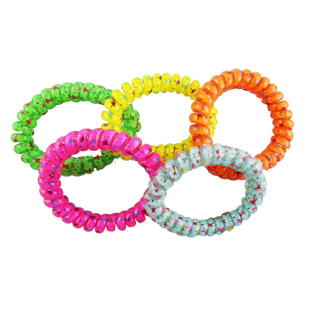 Armband/Haargummi Spirale, 48 Stück