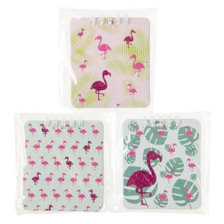 Notizblock Flamingo, 24 Stück